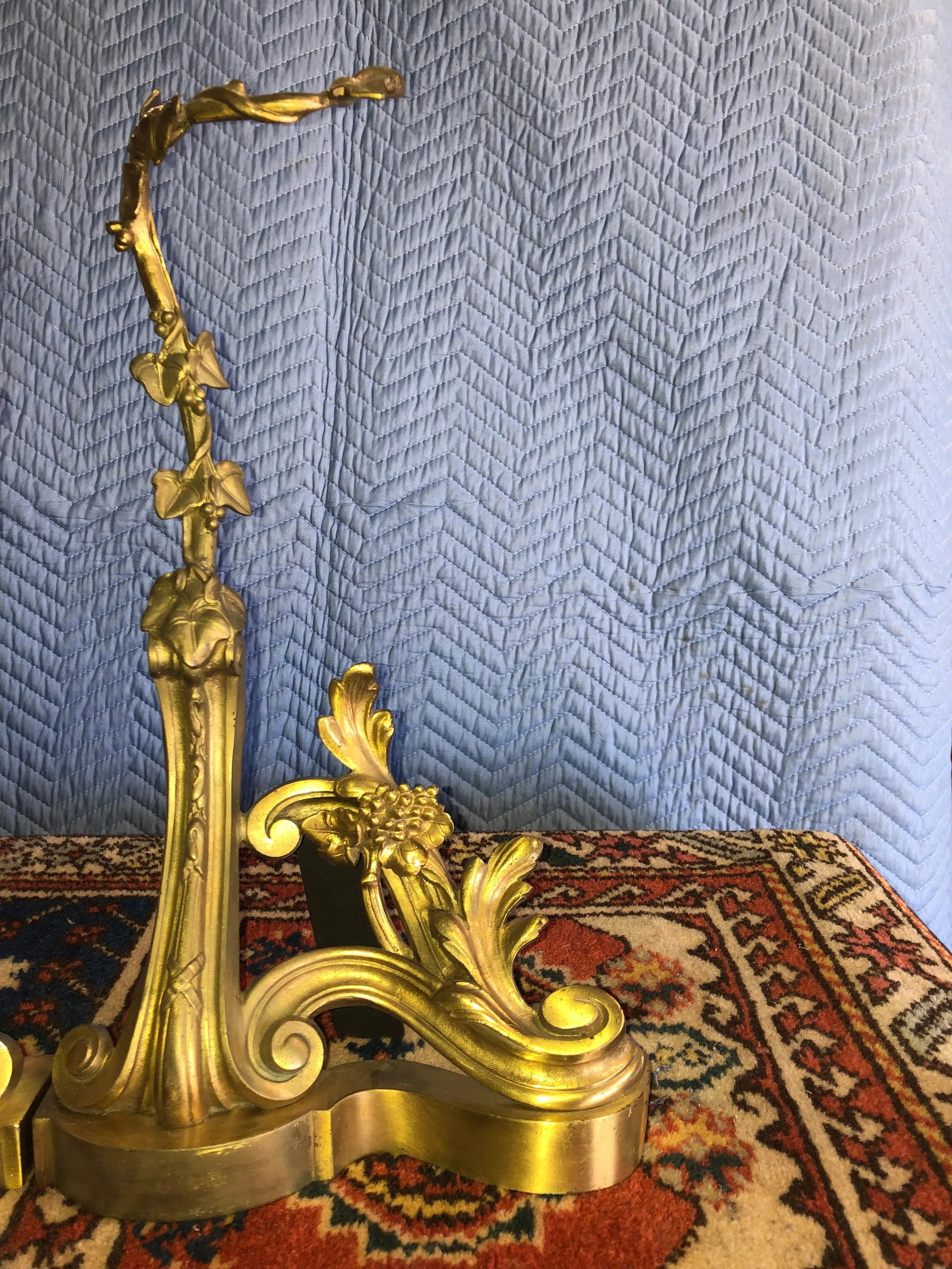 Vintage Early 20th Century French Chenets - a Pair - 7