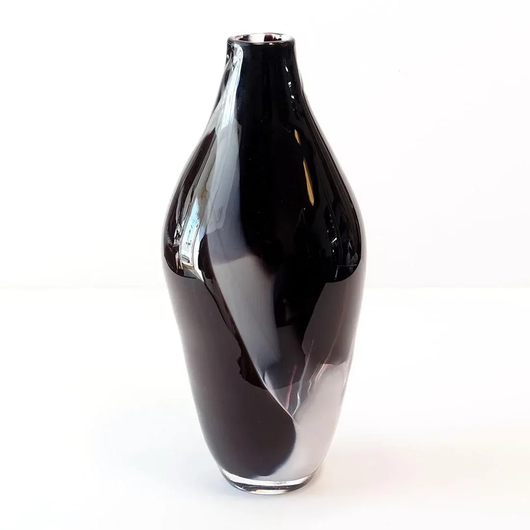 Contemporary Jesse Reece Abstract Expressionist Art Glass Vase - 6
