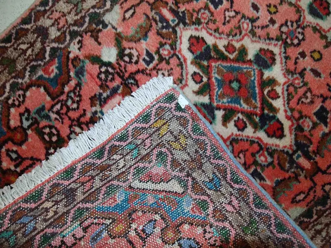 1970s Handmade Vintage Persian Lilihan Rug - 9