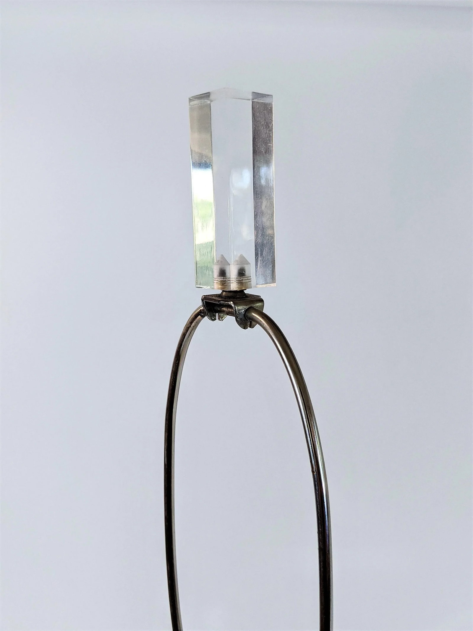 1970s Van Teal Abstract Signed Lucite Lamp Mid Century Modern - 9
