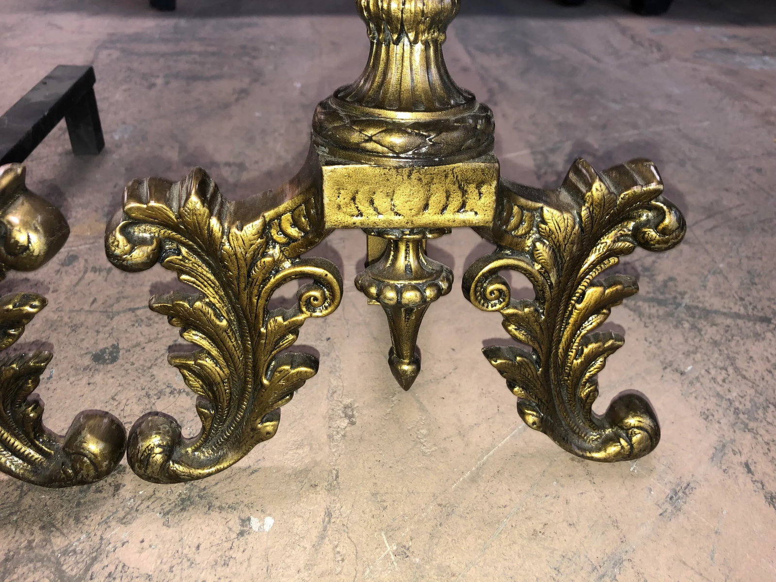 Early 20th Century Antique Fireplace Andirons - a Pair - 7