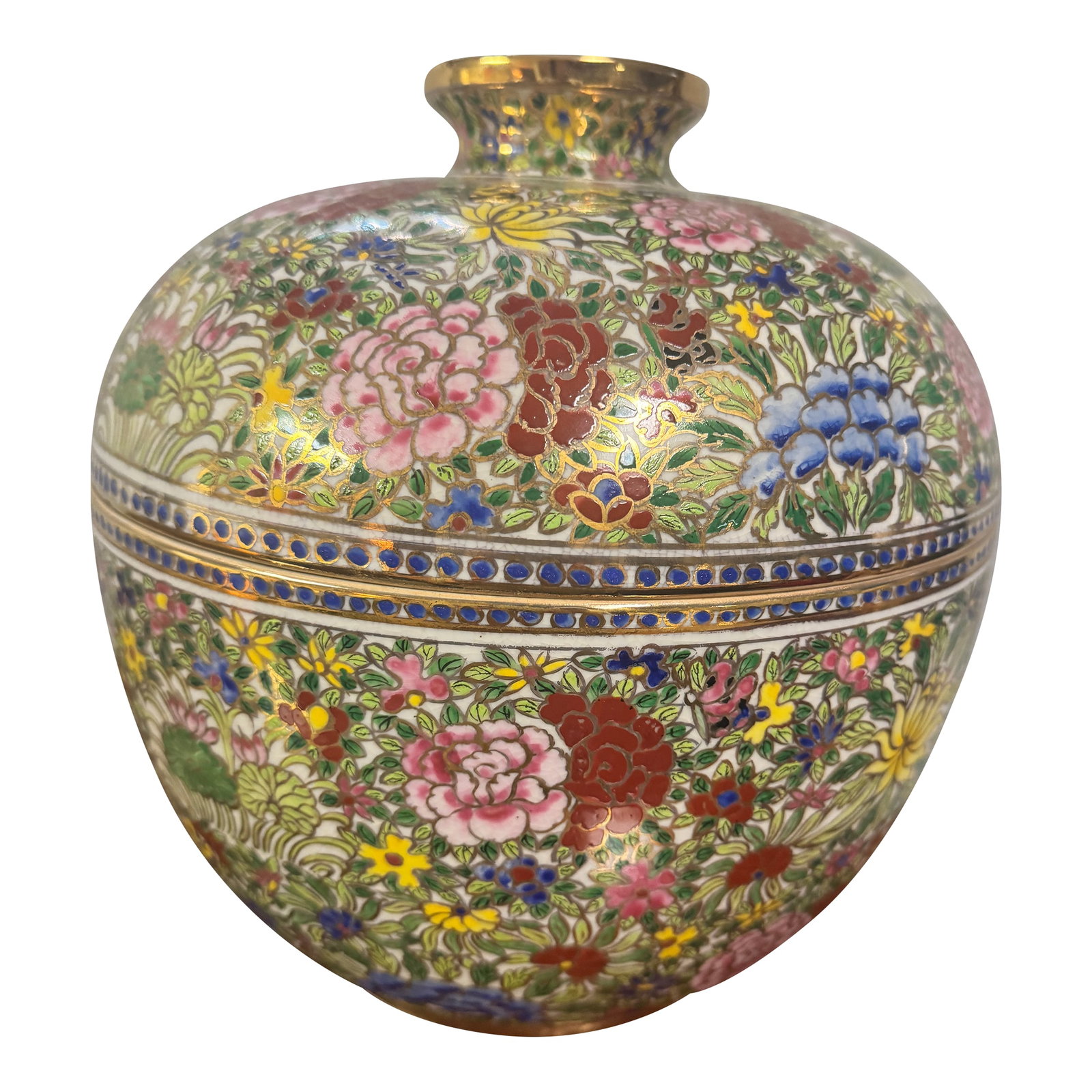 Late 19th Century Chinese Canton Famille Rose Covered Jar - 12" (1 of 8)