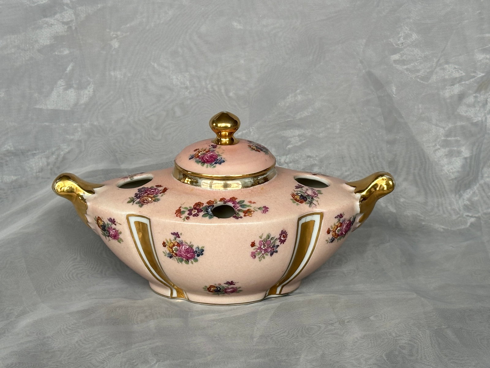 Antique French Porcelain Inkwell - 14