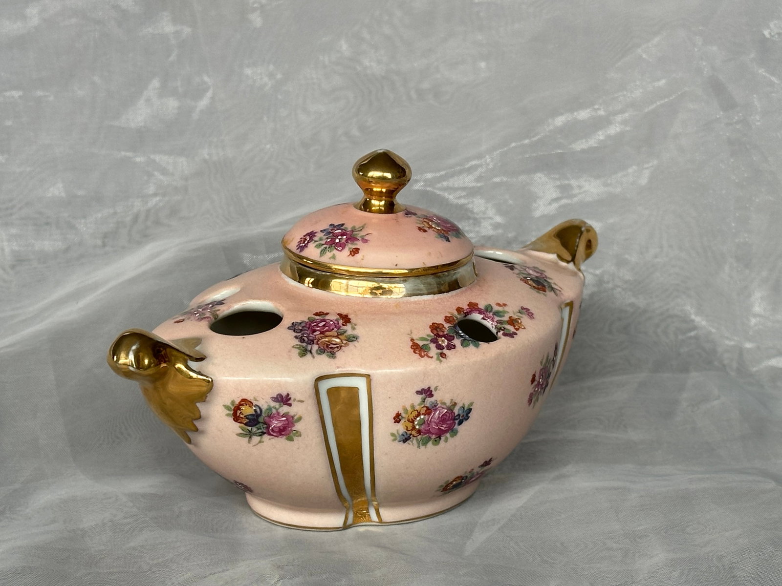 Antique French Porcelain Inkwell - 4