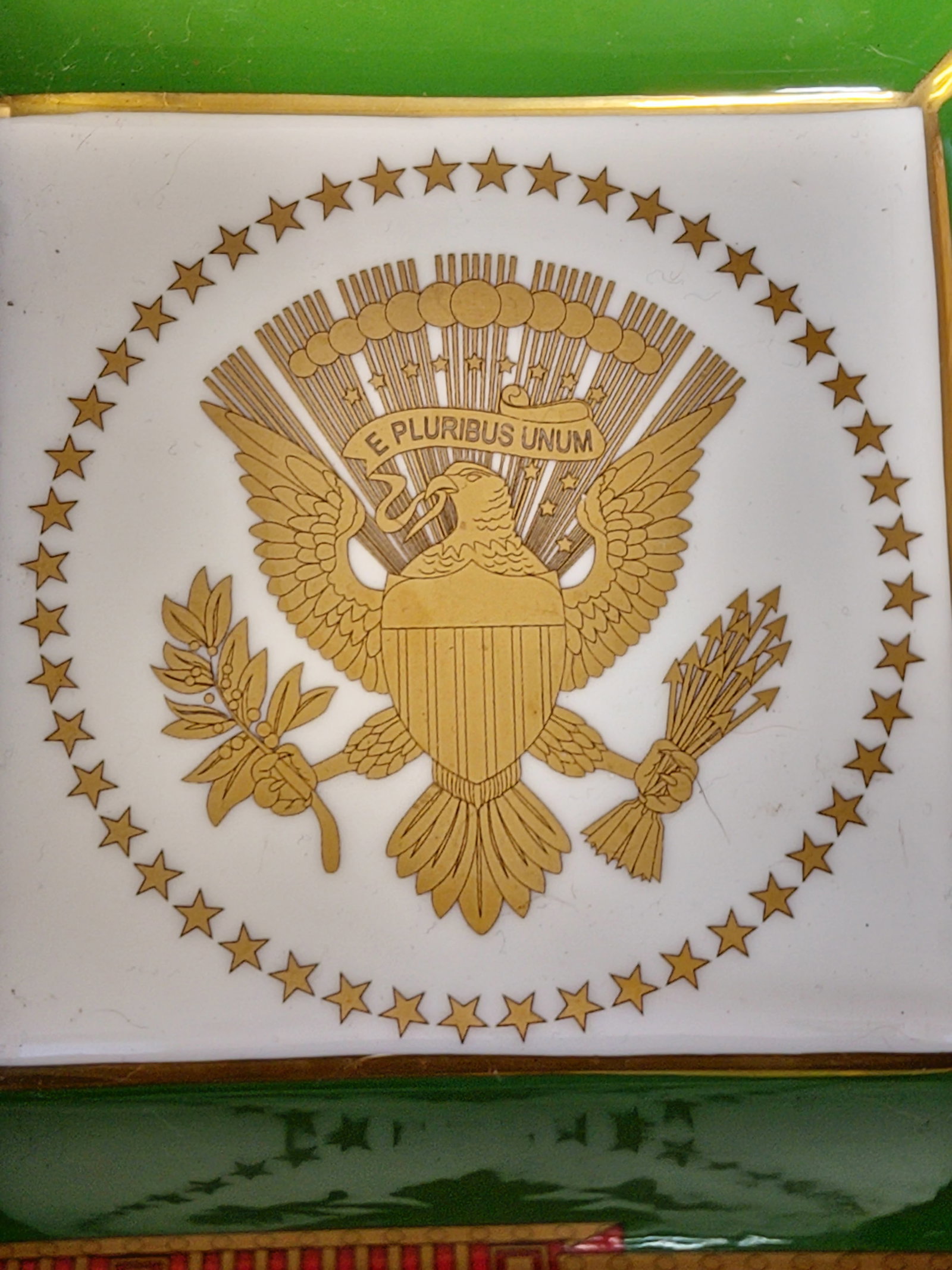 Rare Halcyon Days White House ~ United States Presidential ~ Handcrafted Fine Bone China - 5