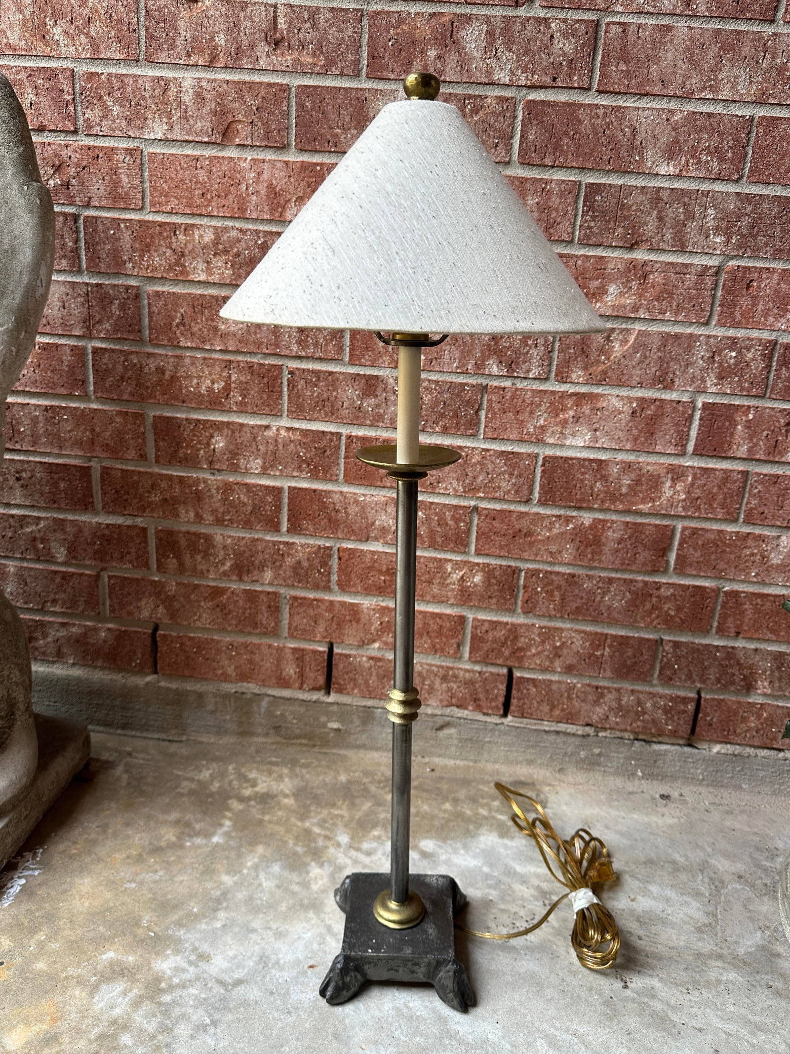 Vintage Modern Brutalist Contemporary Dimmable Buffet Lamp - 2