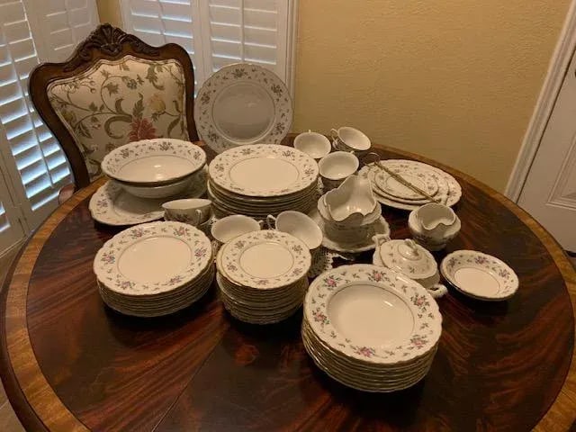 Vintage Princess China Dinnerware - 63 Pieces - 12