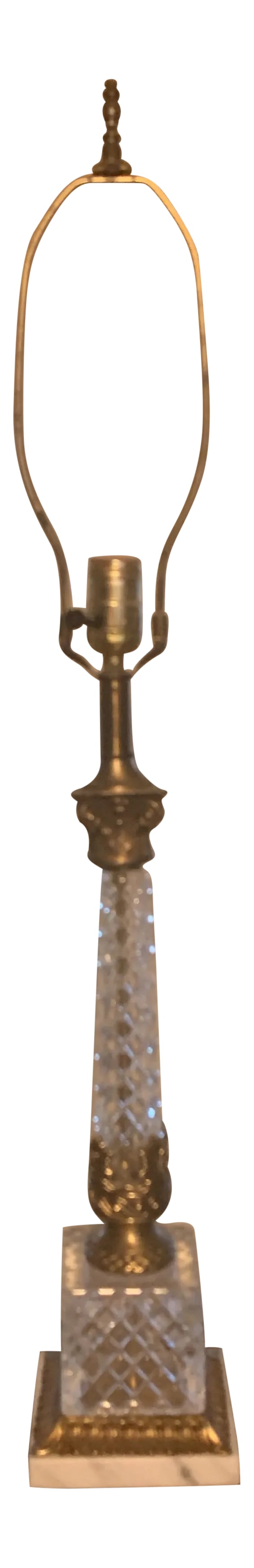 1950s Hollywood Regency Crystal Table Lamp (1 of 5)