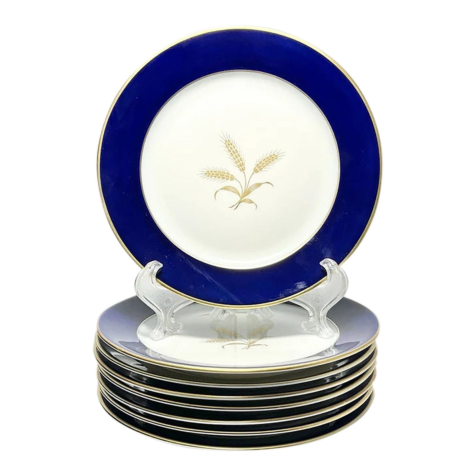 1960s Mid-Century Modern Rosenthal "Dignity" Salad Plates - Set of 8: Rosenthal "Dignity" Set of 8 Bone China Salad Plates 7 3/4" Excellent condition. No chips, cracks, or fleabites. Length 7 3/4" Height 3/4" Circa 1960s Condition: Alterations: Original Condition