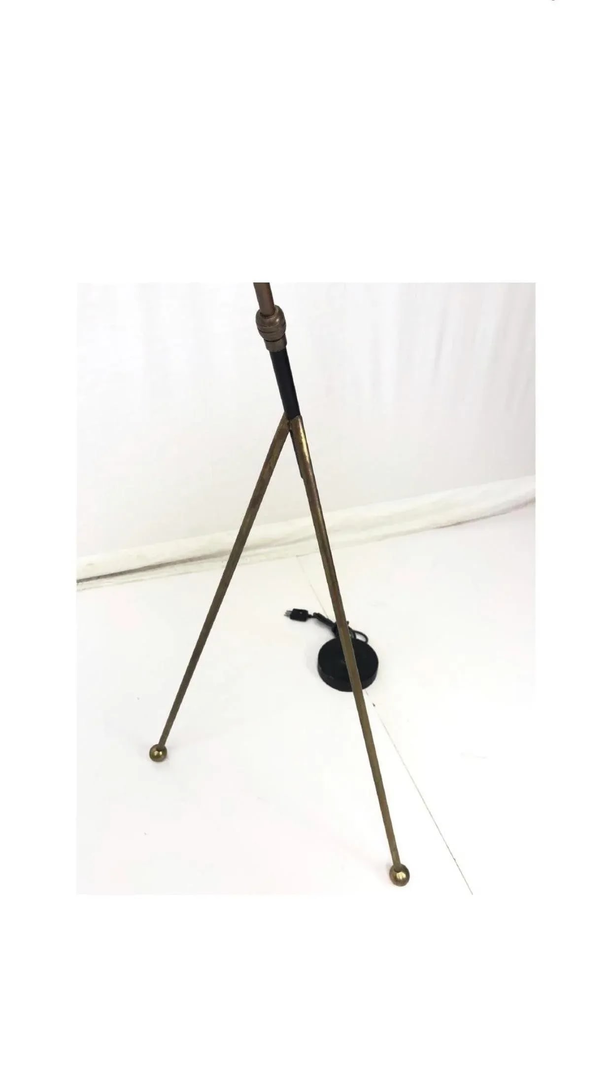 Mid 20th Century Bronze Adjustable Floor Lamps - a Pair - 3