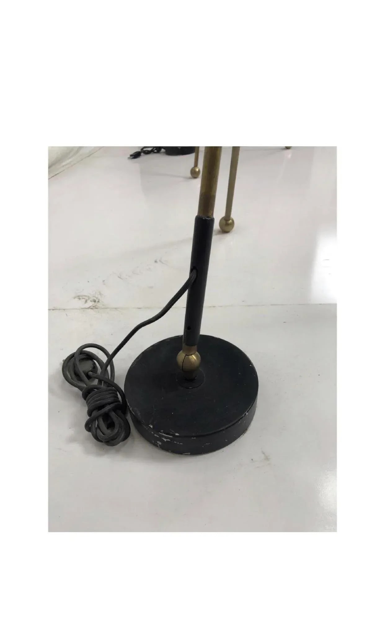 Mid 20th Century Bronze Adjustable Floor Lamps - a Pair - 7