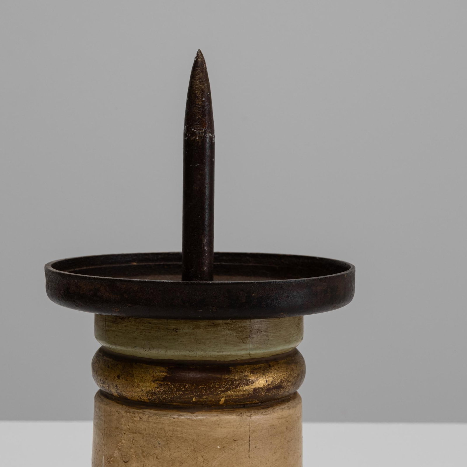 19th Century French Wooden Candlestick Holder - 13