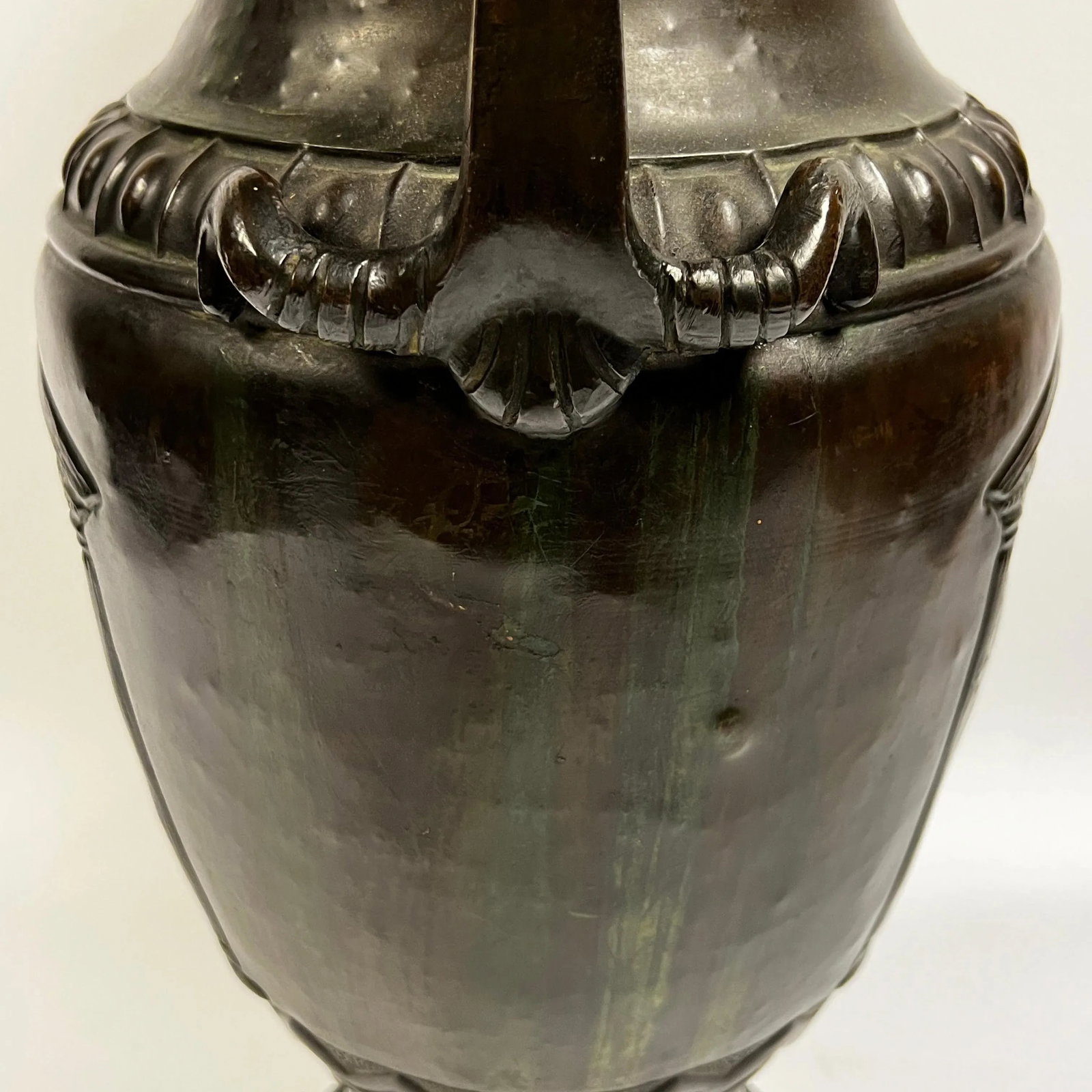 Bronze Greek Volute Krater Vase - 4