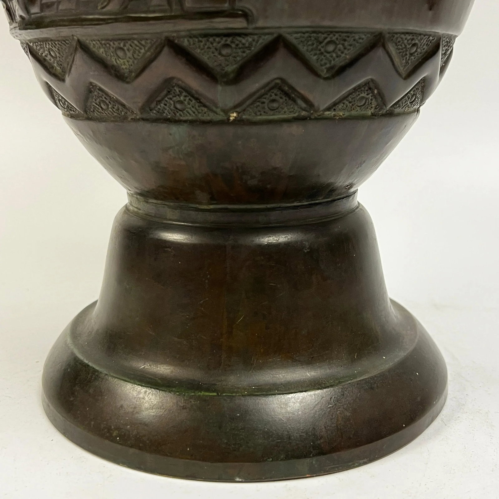 Bronze Greek Volute Krater Vase - 5