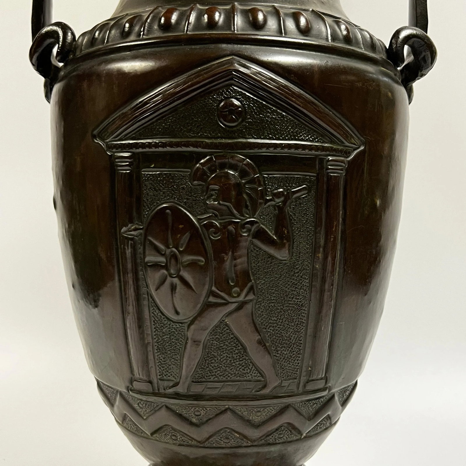 Bronze Greek Volute Krater Vase - 6