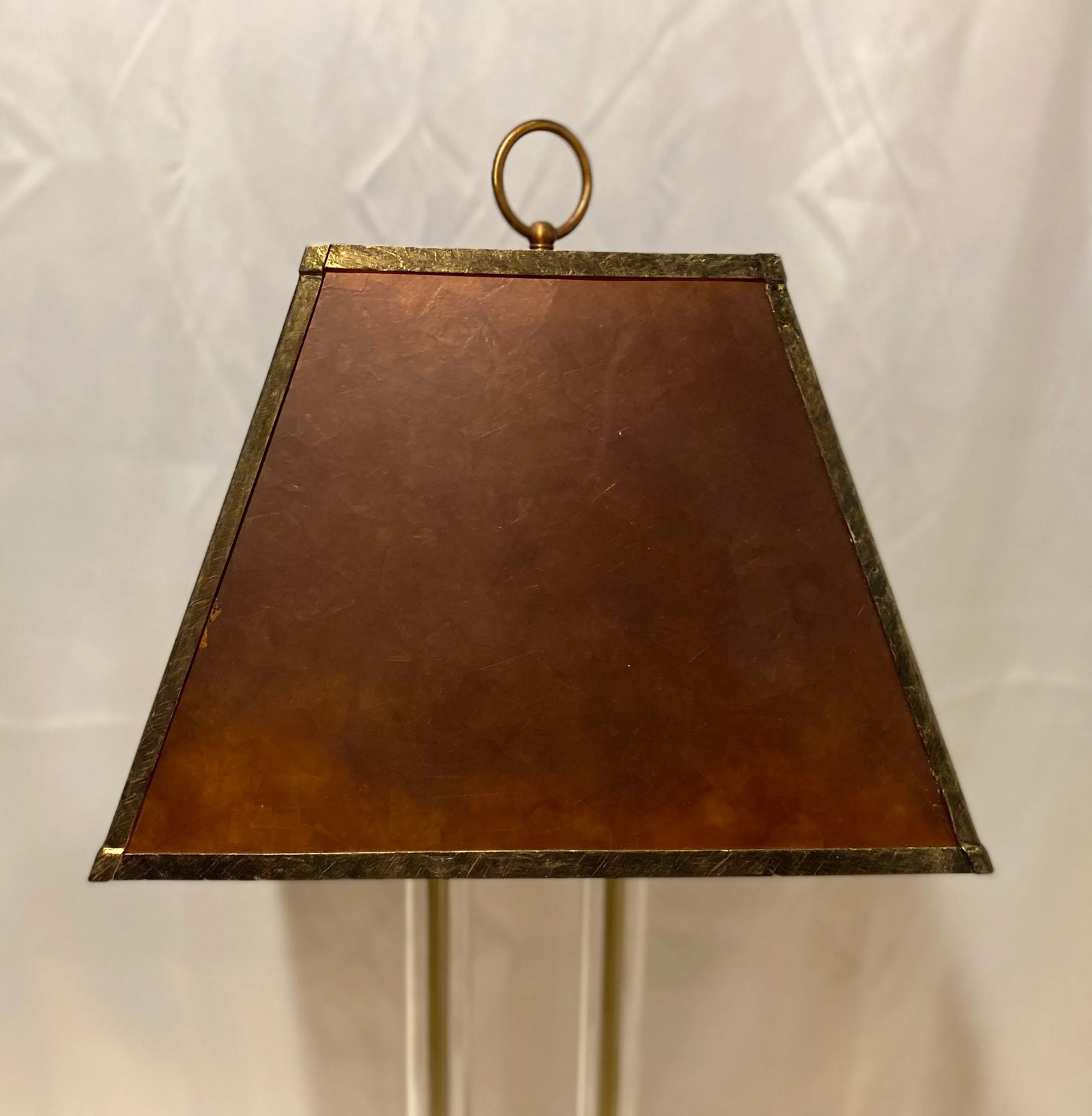 1950's Asian Modern Lamp Chinoiserie Tall Mica Shade James Mont Attributed - 8
