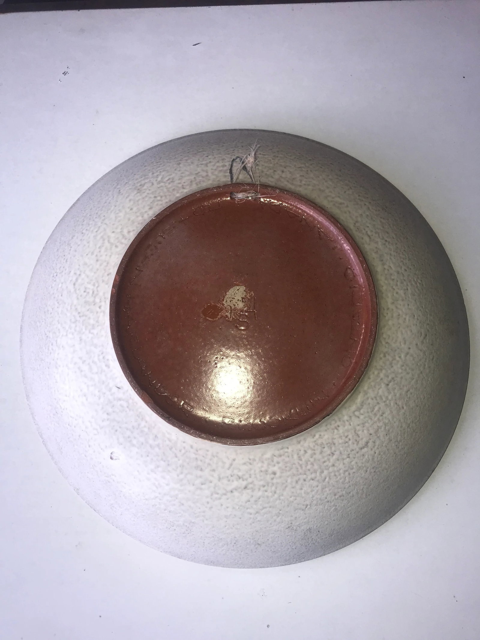 Mid Century Sgraffito Pottery Bowl Artisan Ted/Theo and Susan Harlander Wall or Table Art - 11