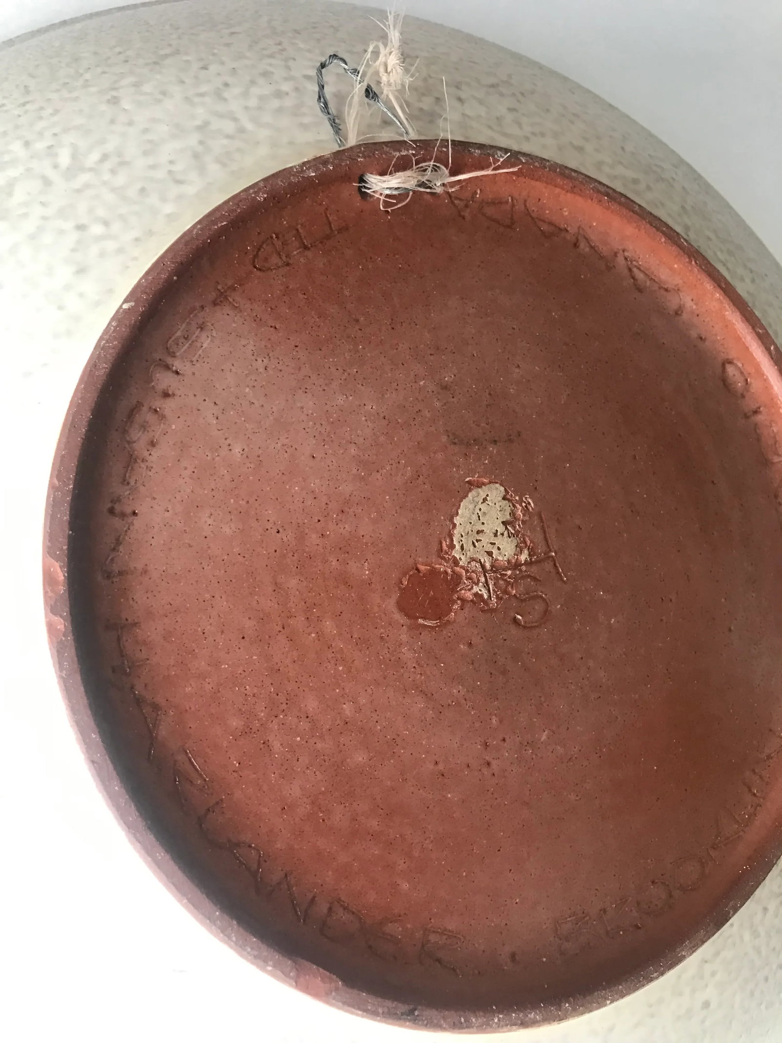 Mid Century Sgraffito Pottery Bowl Artisan Ted/Theo and Susan Harlander Wall or Table Art - 9