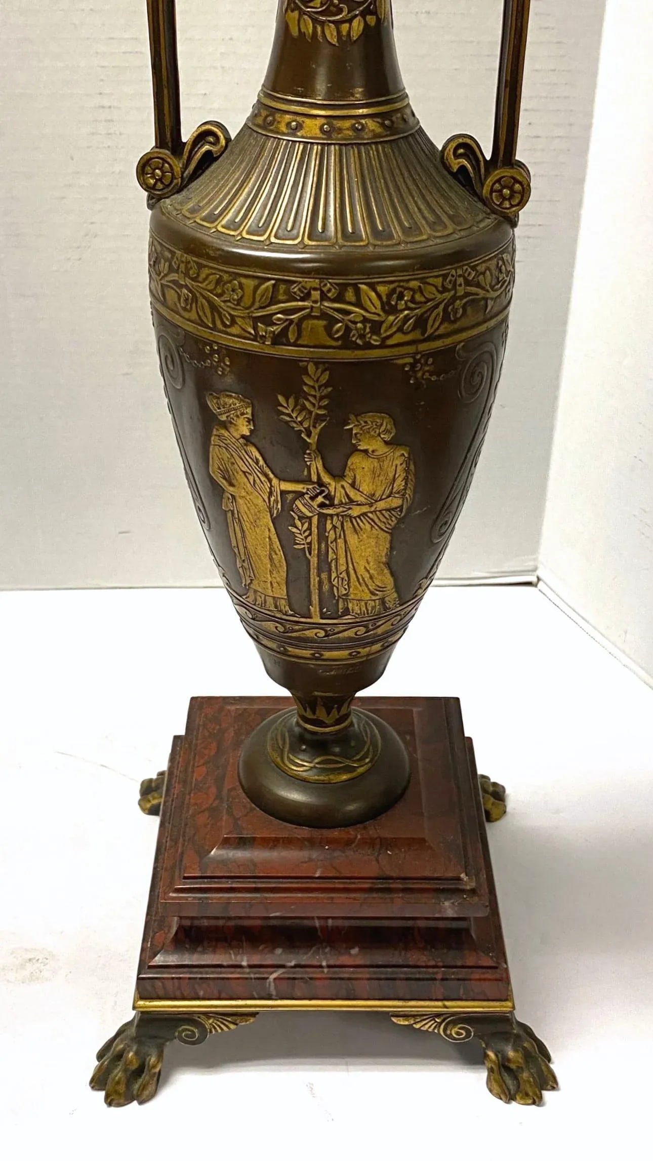 Greek revival F. Barbediene Bronze Candelabras - A Pair - 10