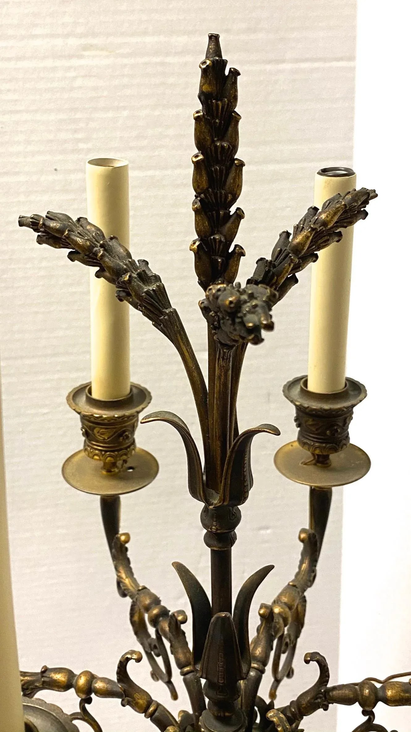 Greek revival F. Barbediene Bronze Candelabras - A Pair - 5
