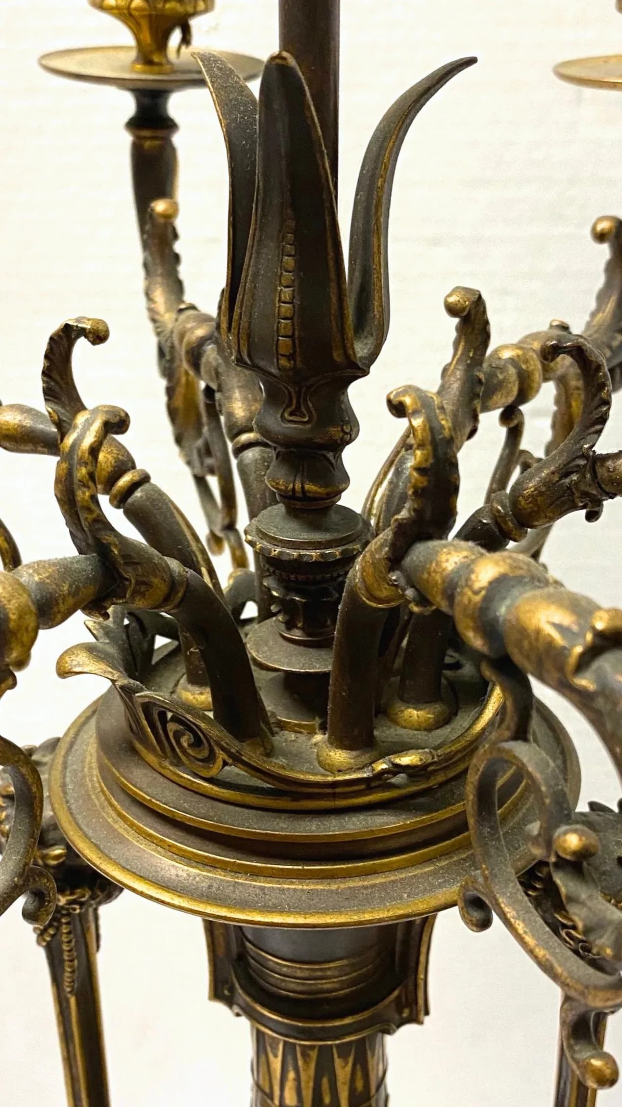 Greek revival F. Barbediene Bronze Candelabras - A Pair - 6