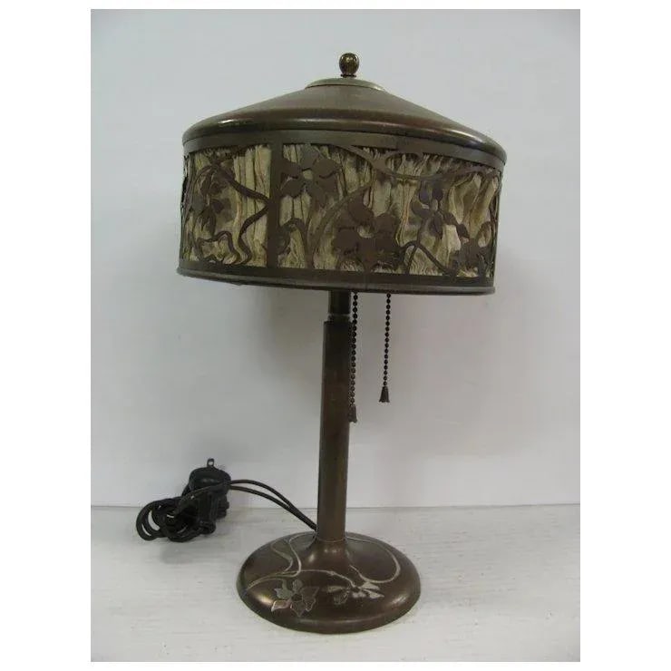 1910s Heinz Bronze Lamps And Silver - 3