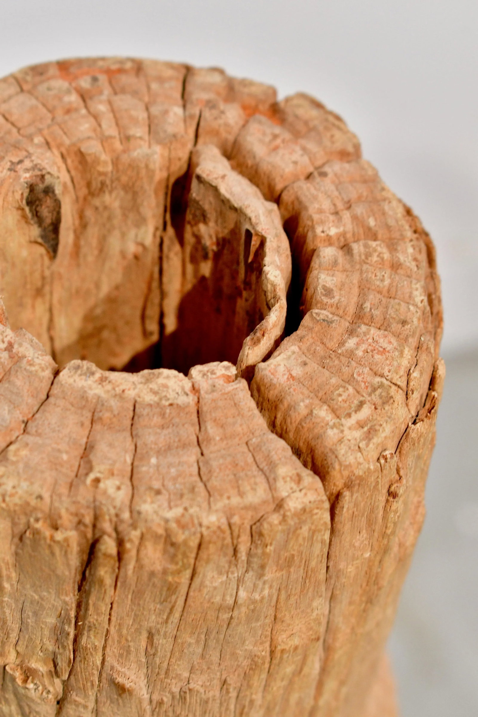 1940s Wood Totem Table Lamp - 6