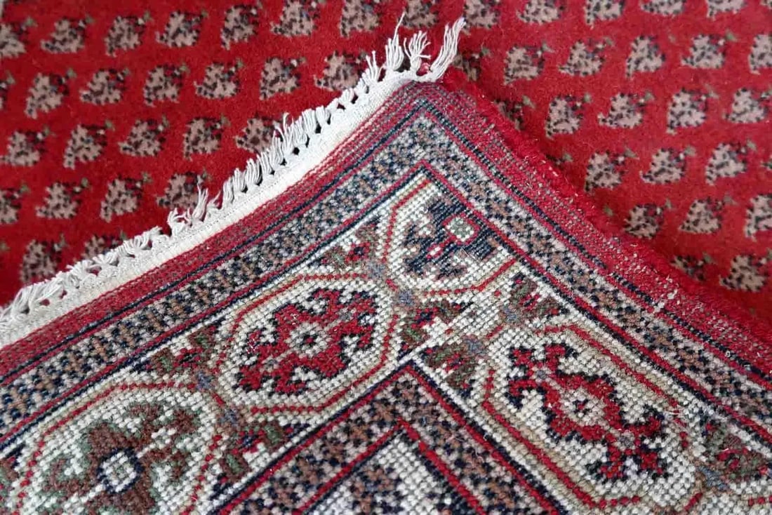 1970s Handmade Vintage Indian Seraband Rug 3' X 5.2' - 4