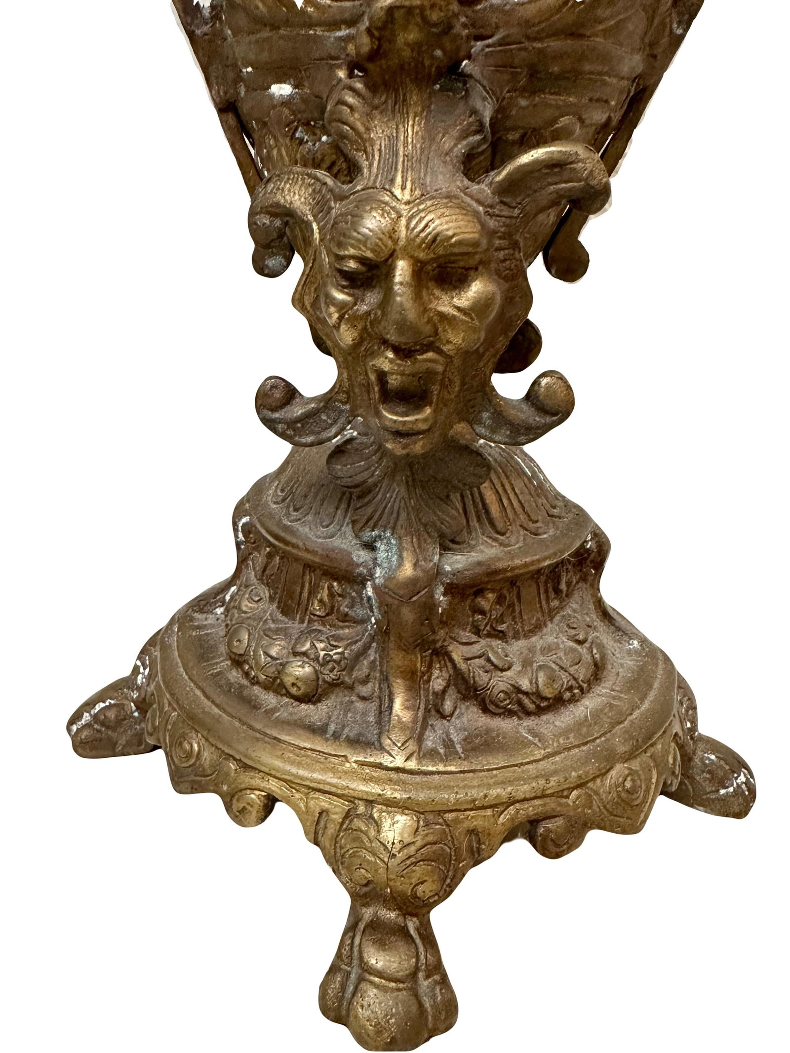 Late 20th Century Pair of Bronze French Neoclassical Figural Handle Urns - 4