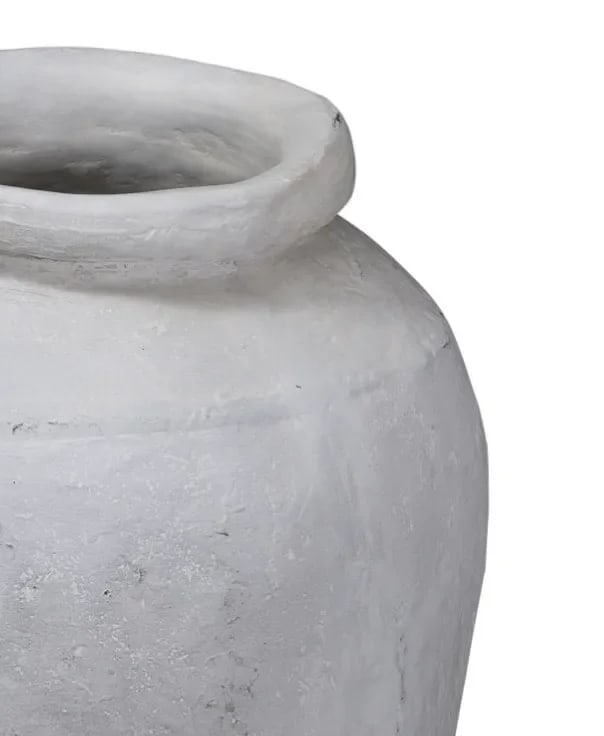 Contemporary Large White Pot-Vase - 2