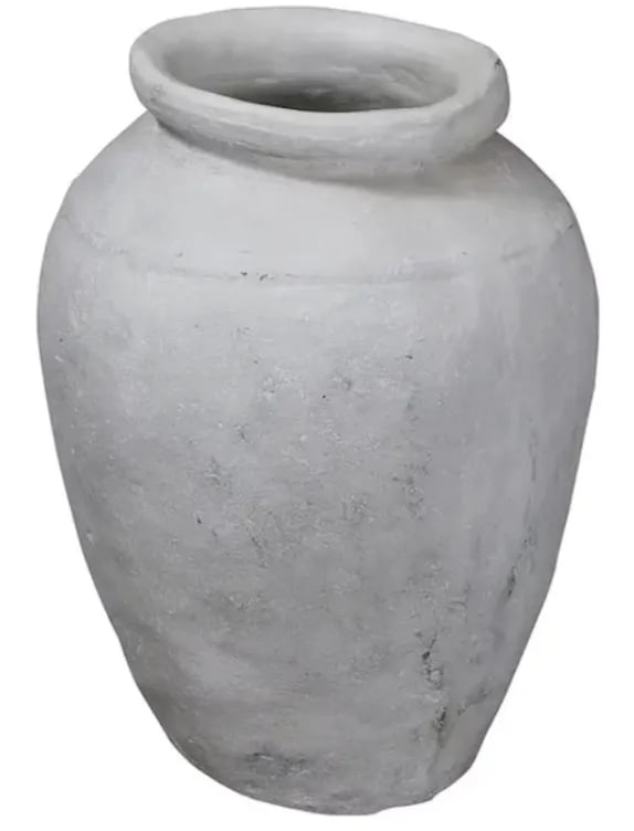 Contemporary Large White Pot-Vase - 5