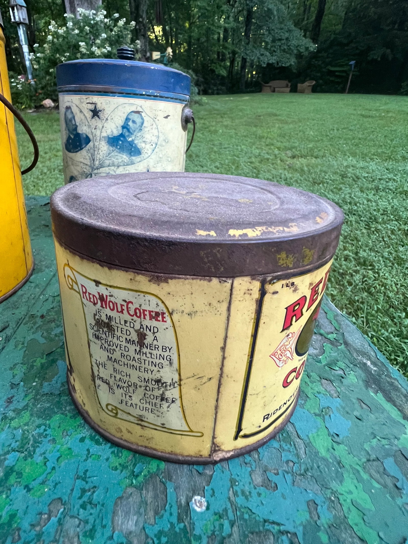 Early 20th Century Advertising Coffee Tins - Set of 3 - 10