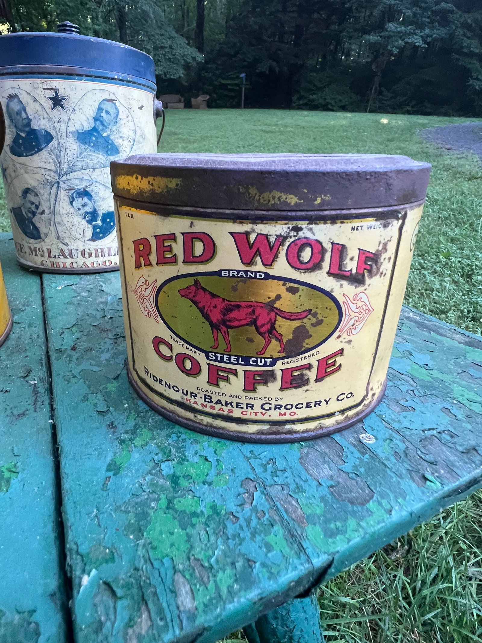 Early 20th Century Advertising Coffee Tins - Set of 3 - 9