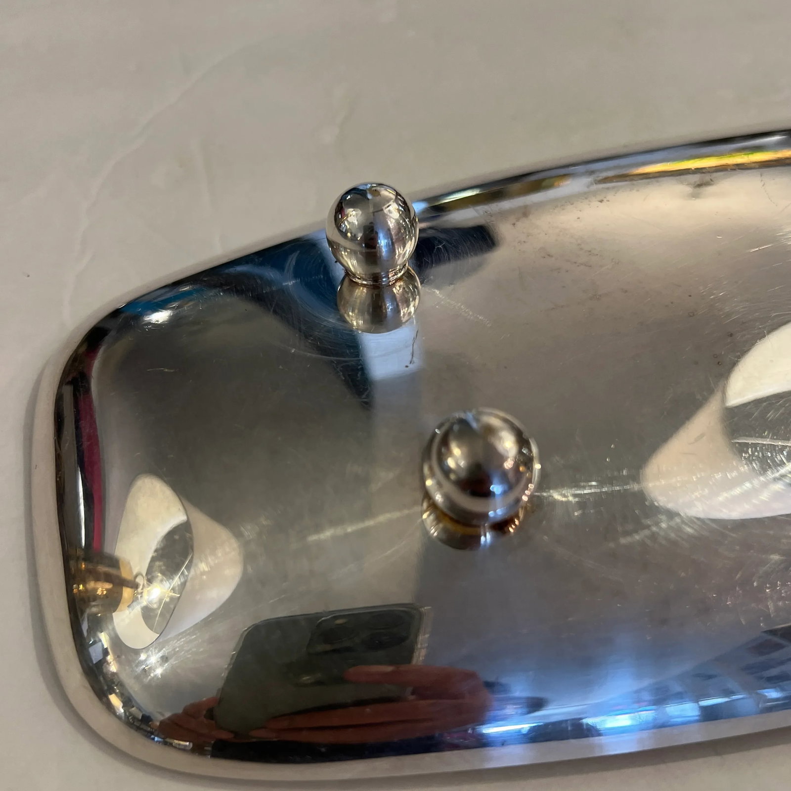 Original Macy's Silver Shop Oblong Serving Tray/ Dish Signed - 5