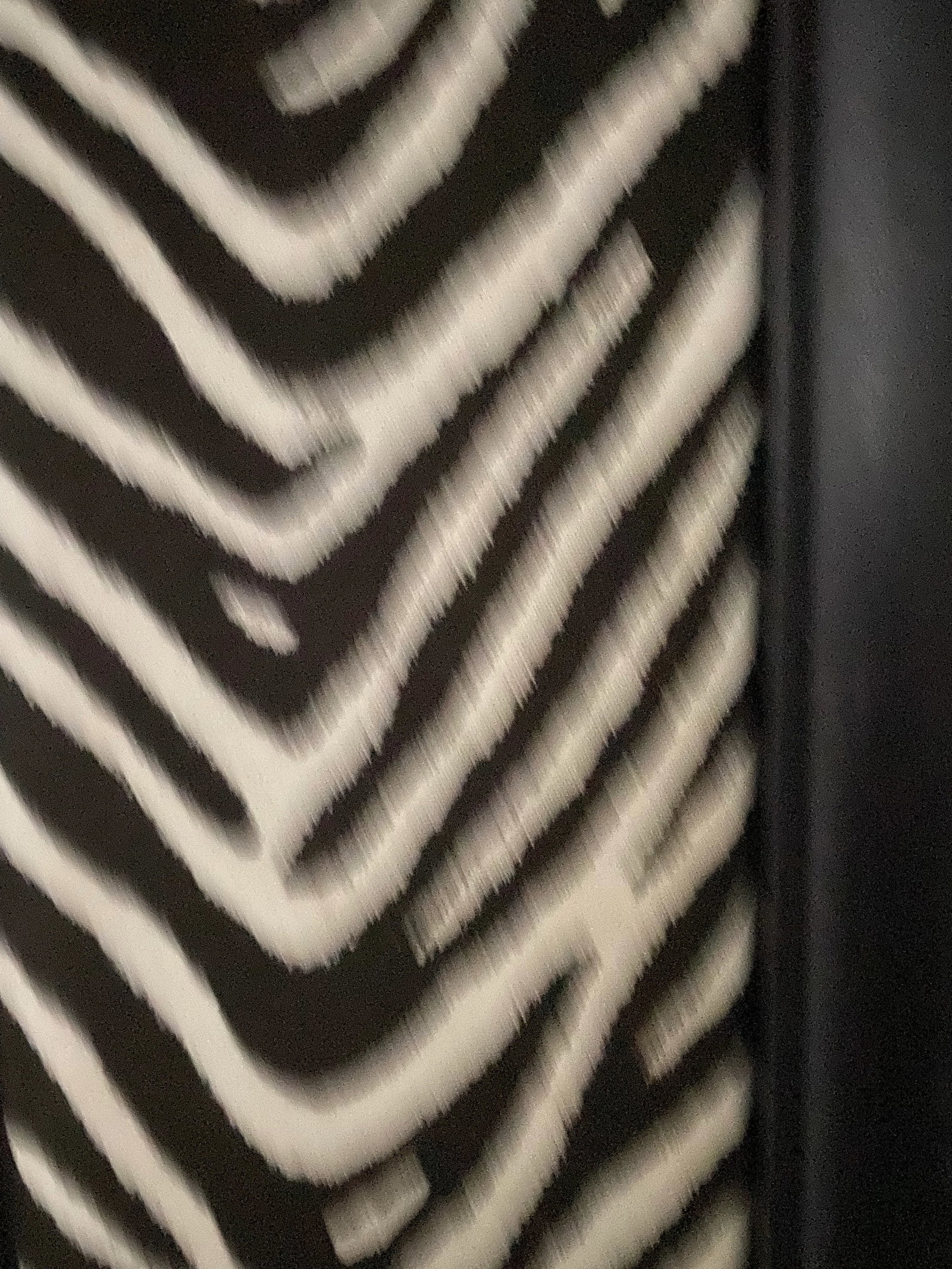 1970s Large Anthony Redmille Style Faux Zebra Mirror - 8