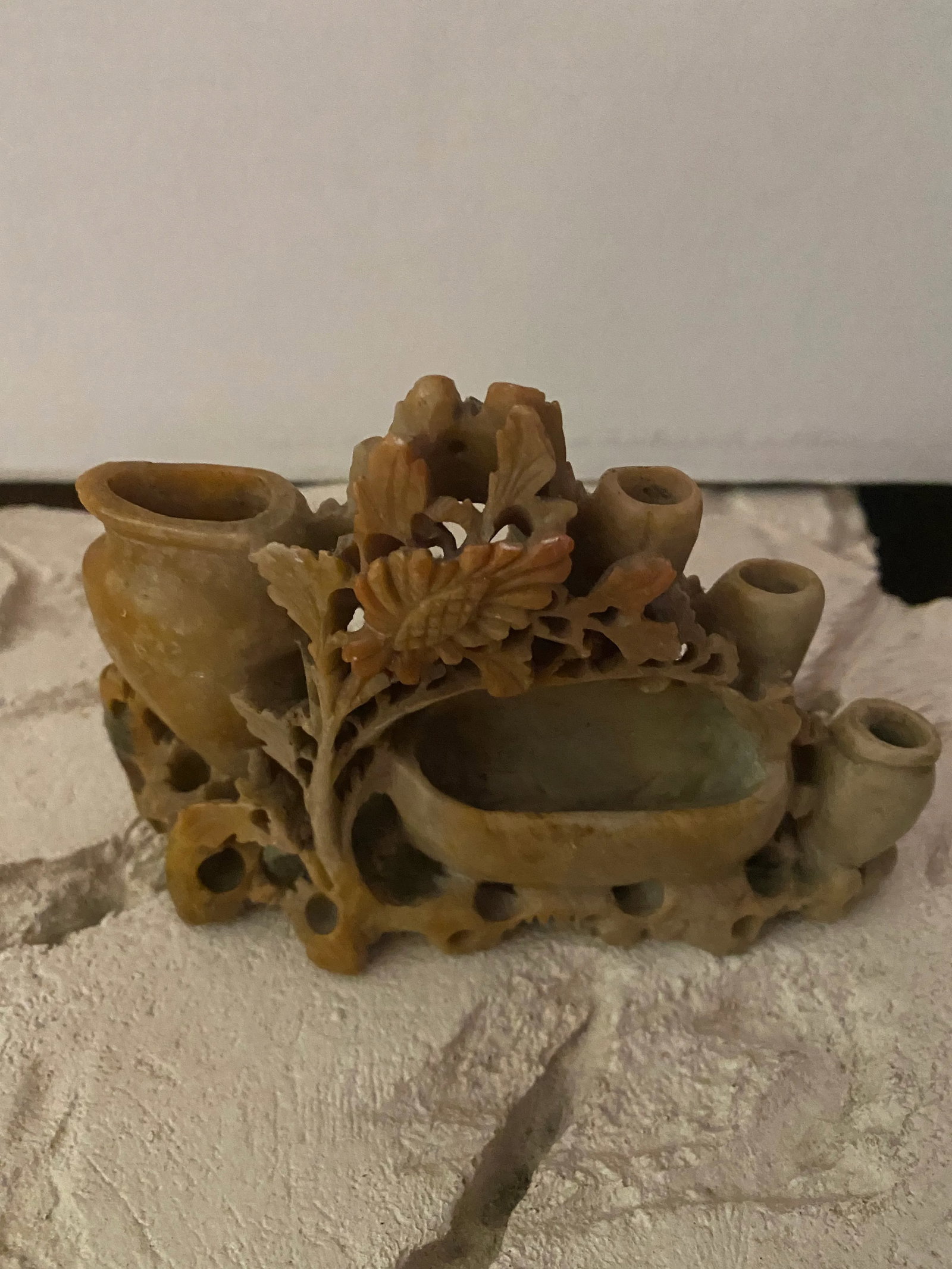 1940s Asian Carved Soapstone - 4