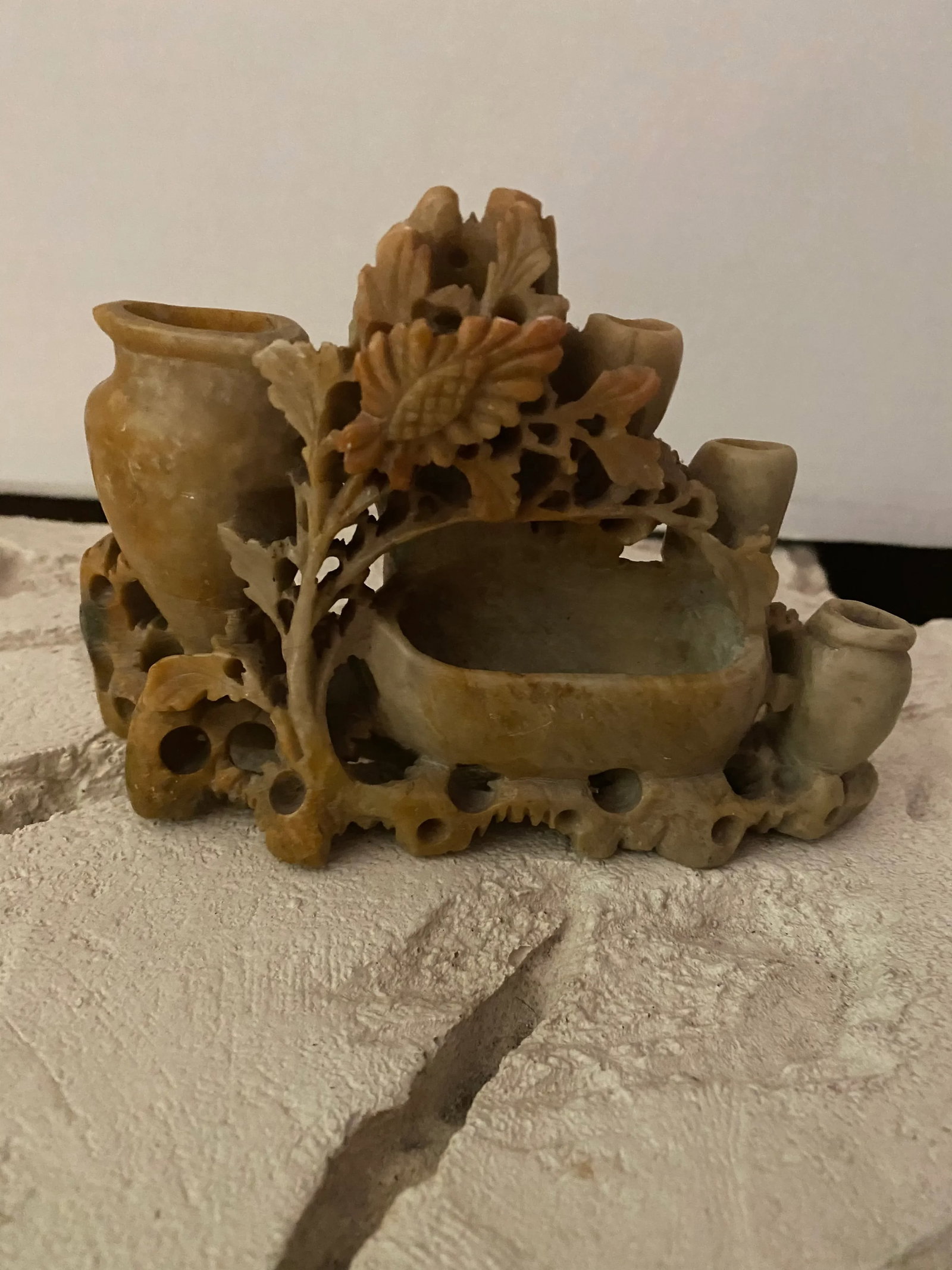 1940s Asian Carved Soapstone - 9