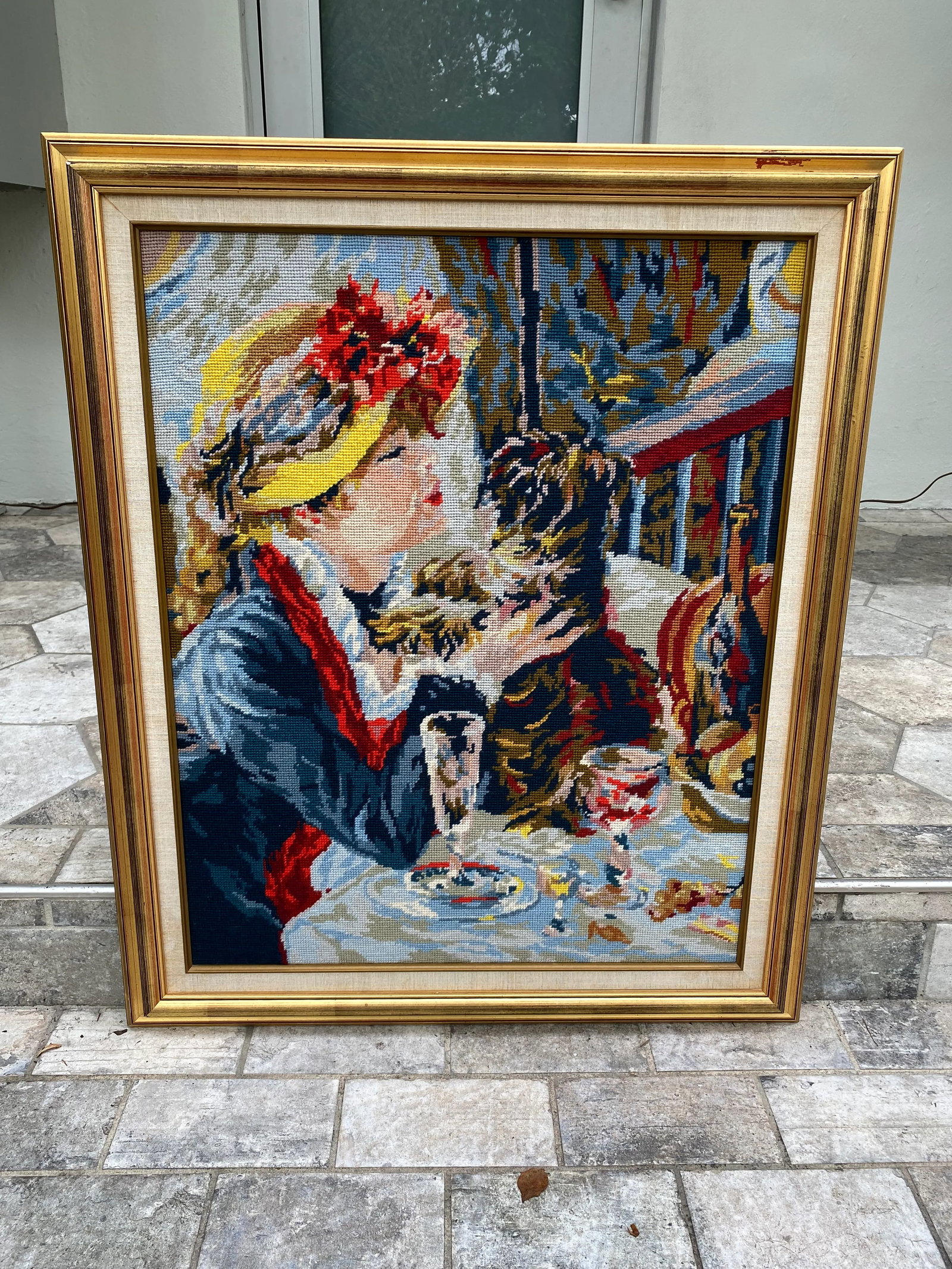 1960s Large Needle Point Framed - 11
