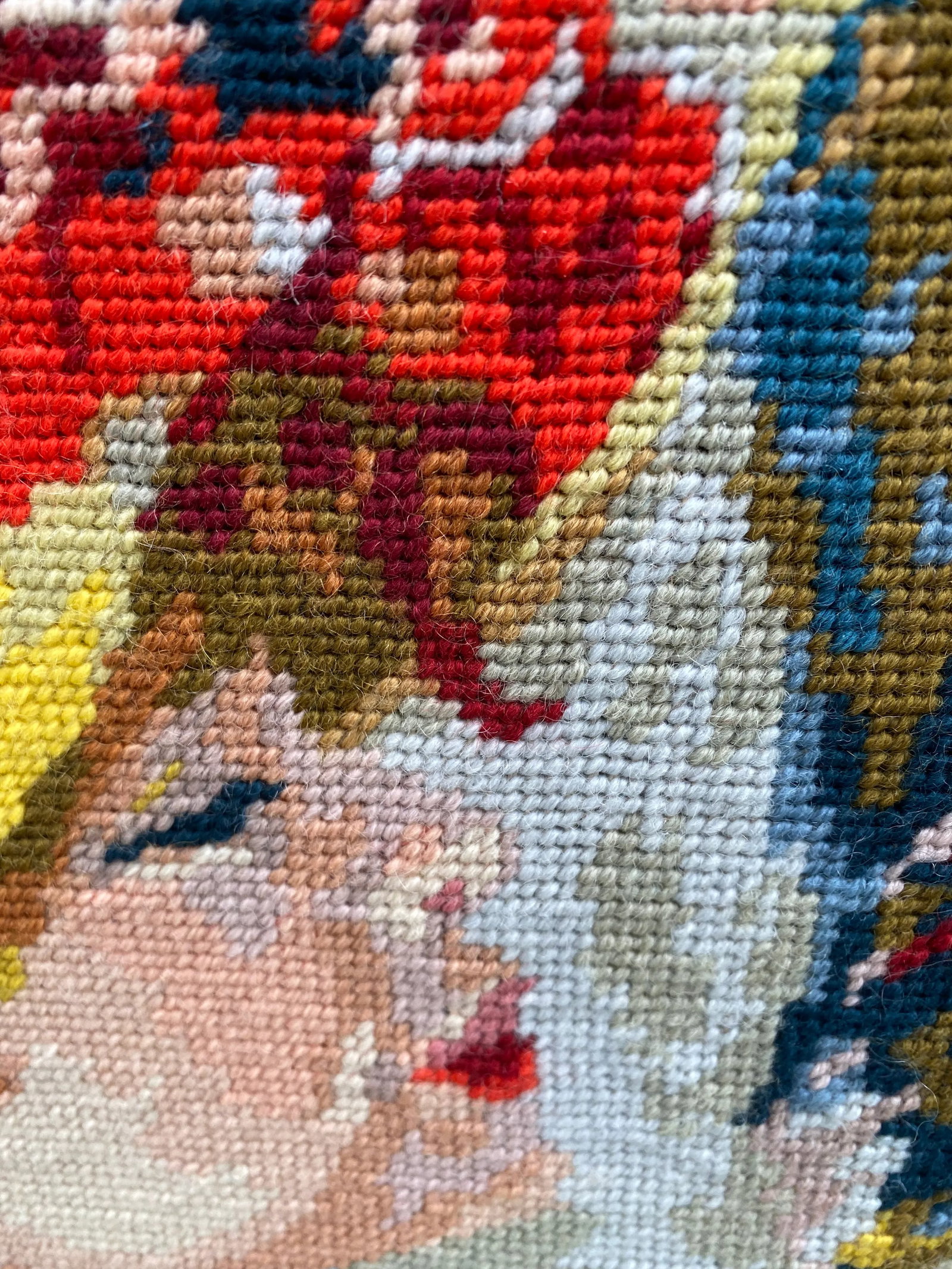 1960s Large Needle Point Framed - 4
