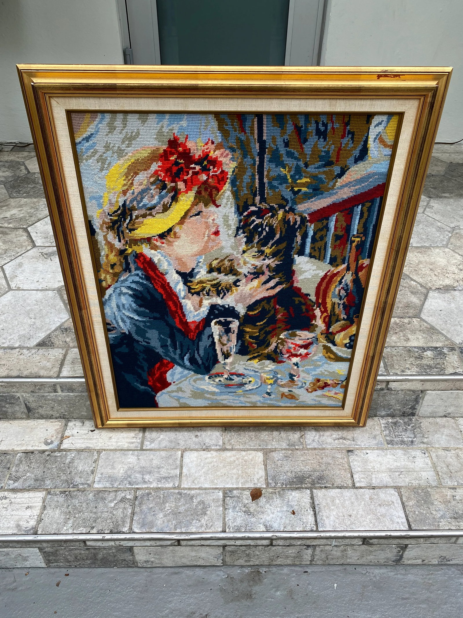 1960s Large Needle Point Framed - 6