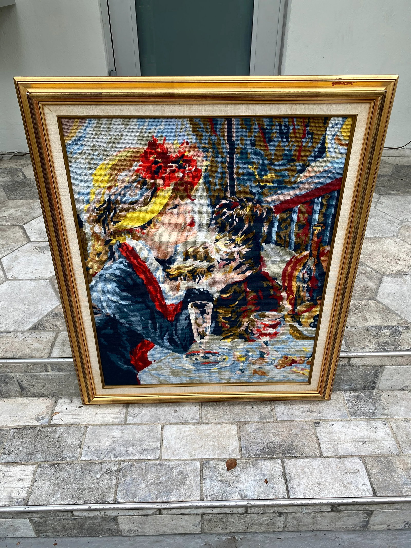1960s Large Needle Point Framed - 9