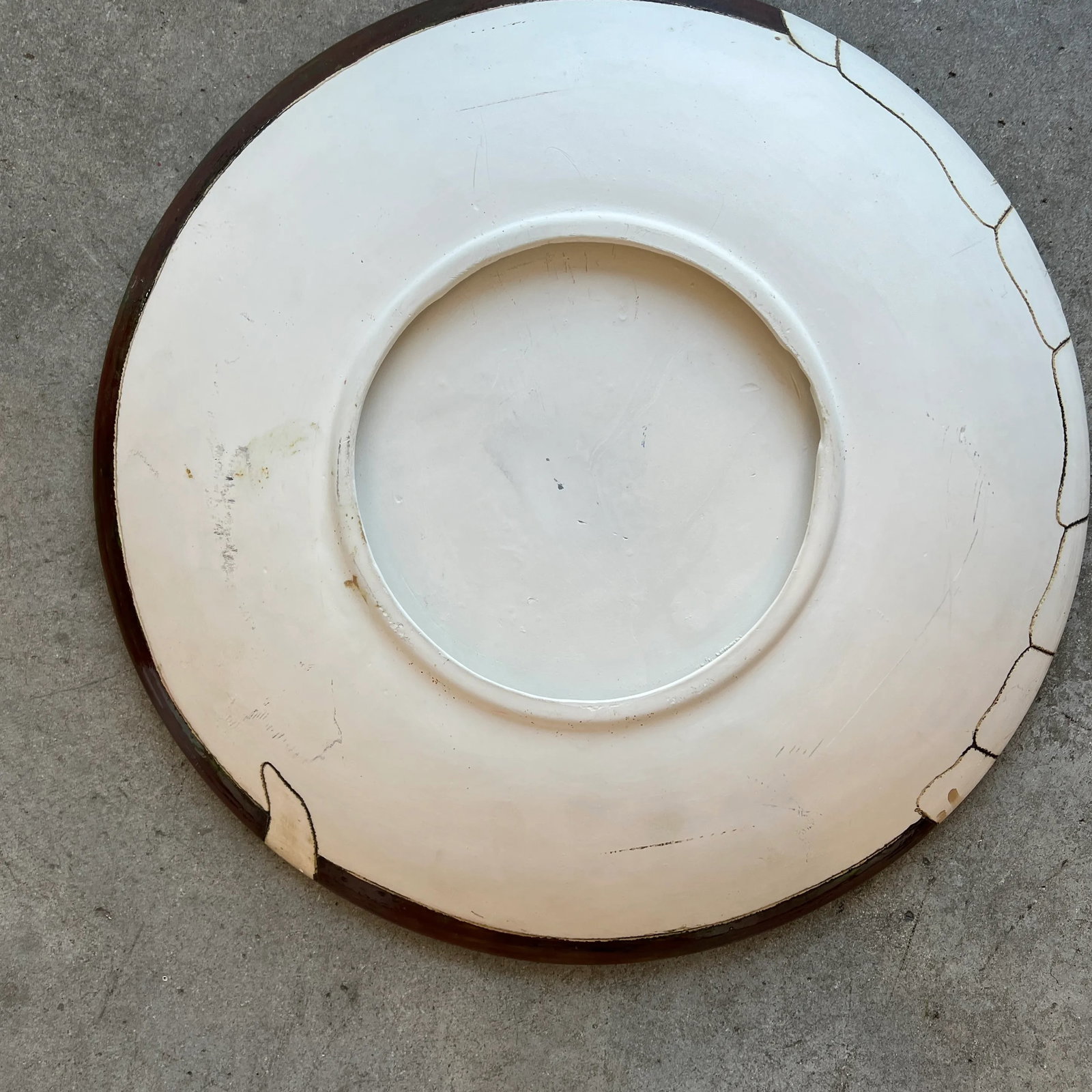 Large Ceramic Platter/ Bowl Signed Artime 03 - 7