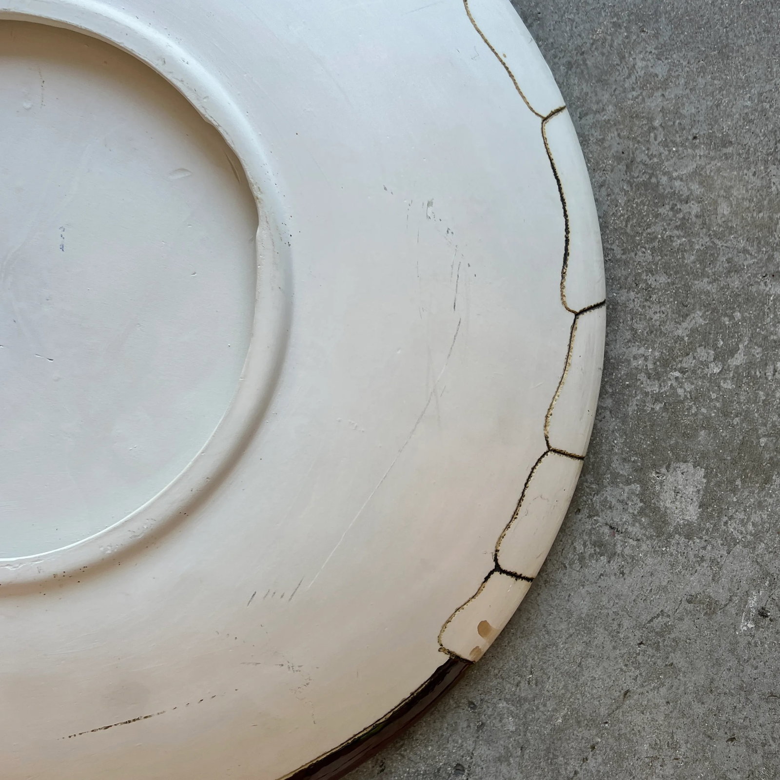 Large Ceramic Platter/ Bowl Signed Artime 03 - 8