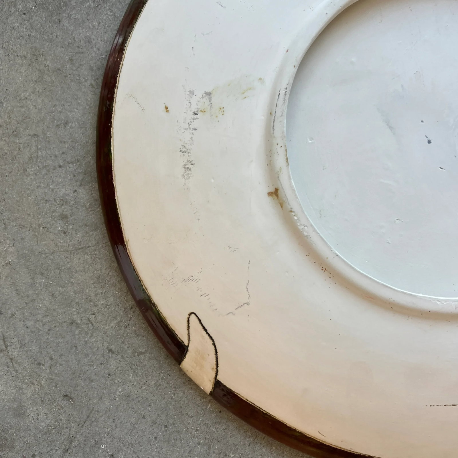 Large Ceramic Platter/ Bowl Signed Artime 03 - 9