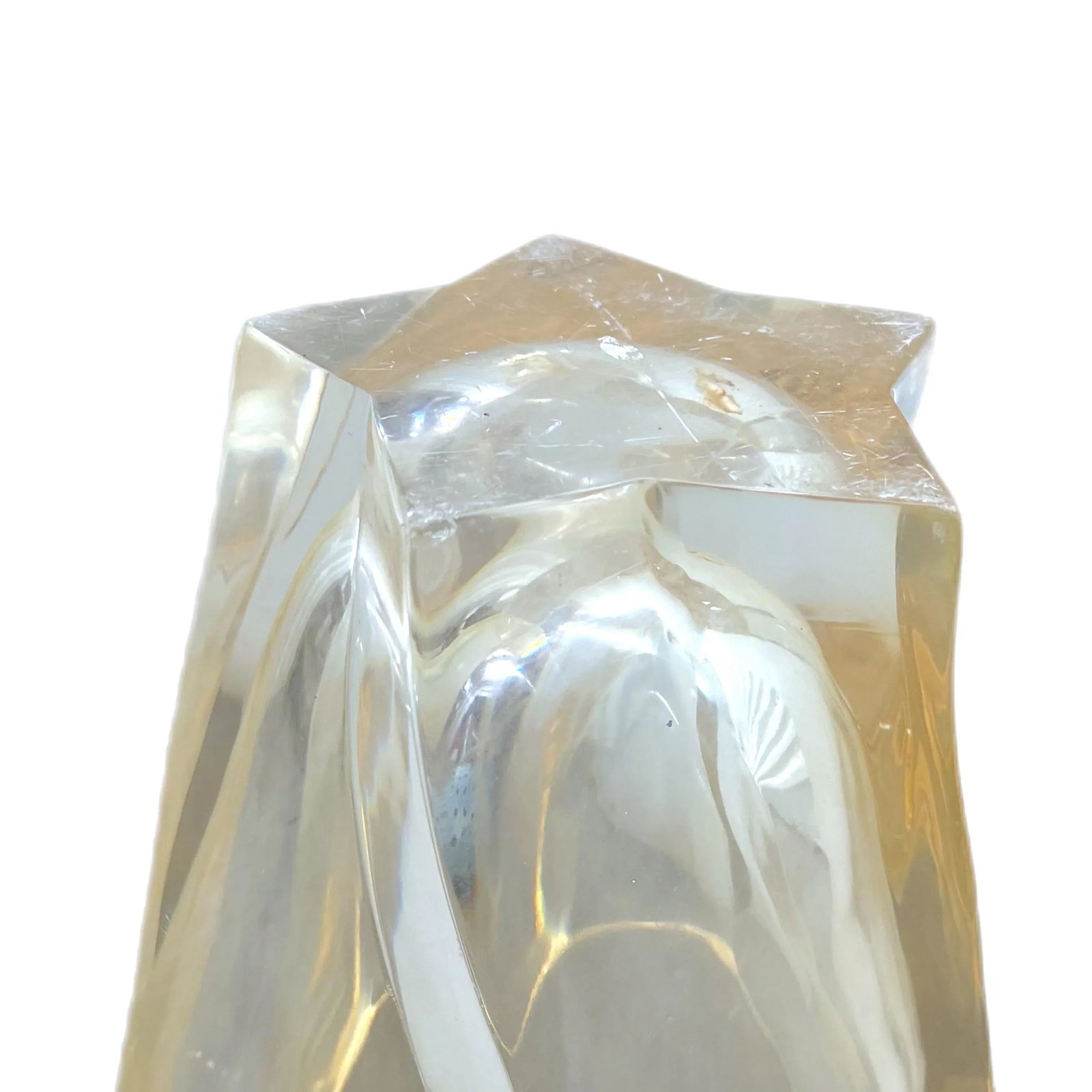 1970's Lucite Vase or Wastebasket - 10