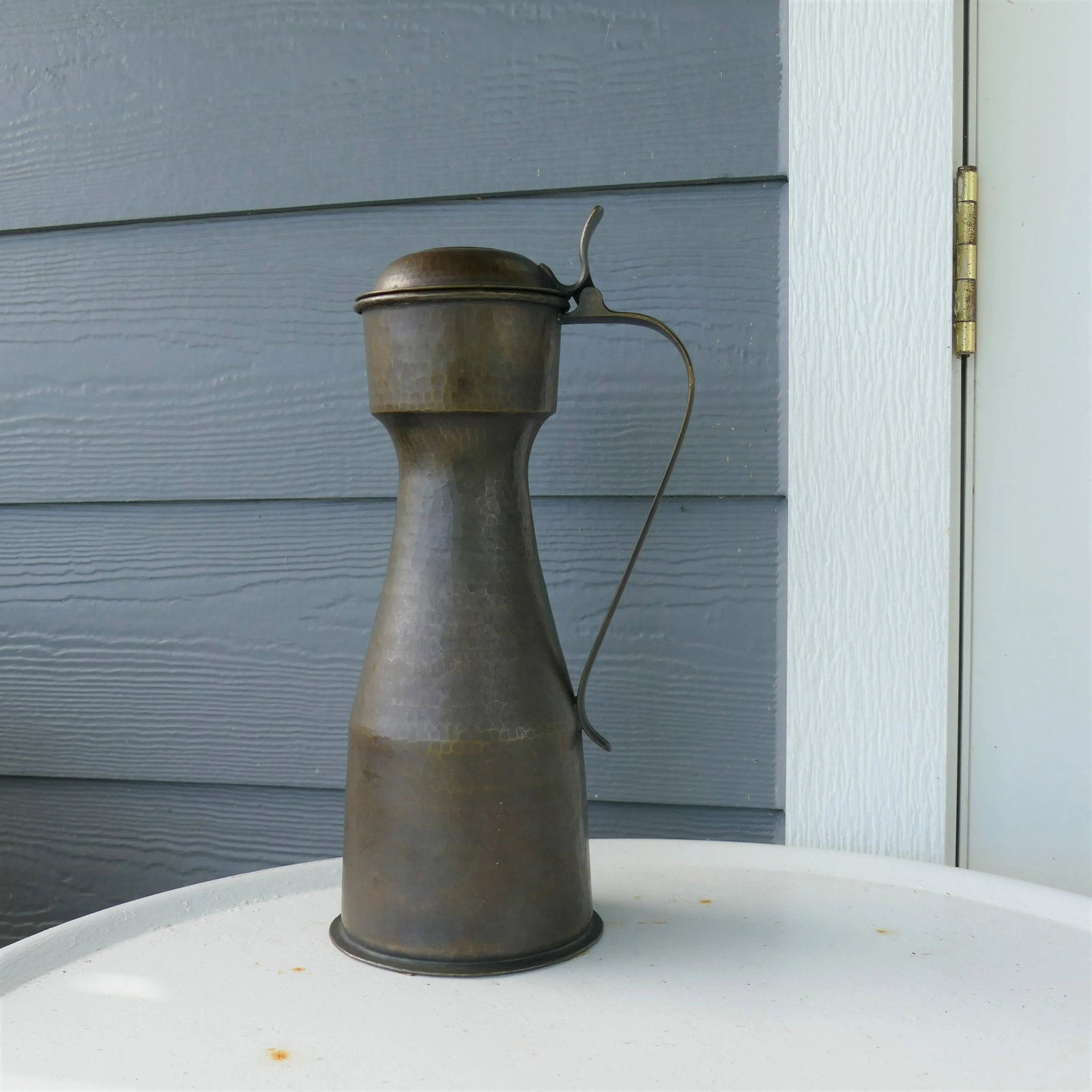 1950s Egidio Casagrande Mid-Century Modern Hammered Copper Tankard Vessel - 13