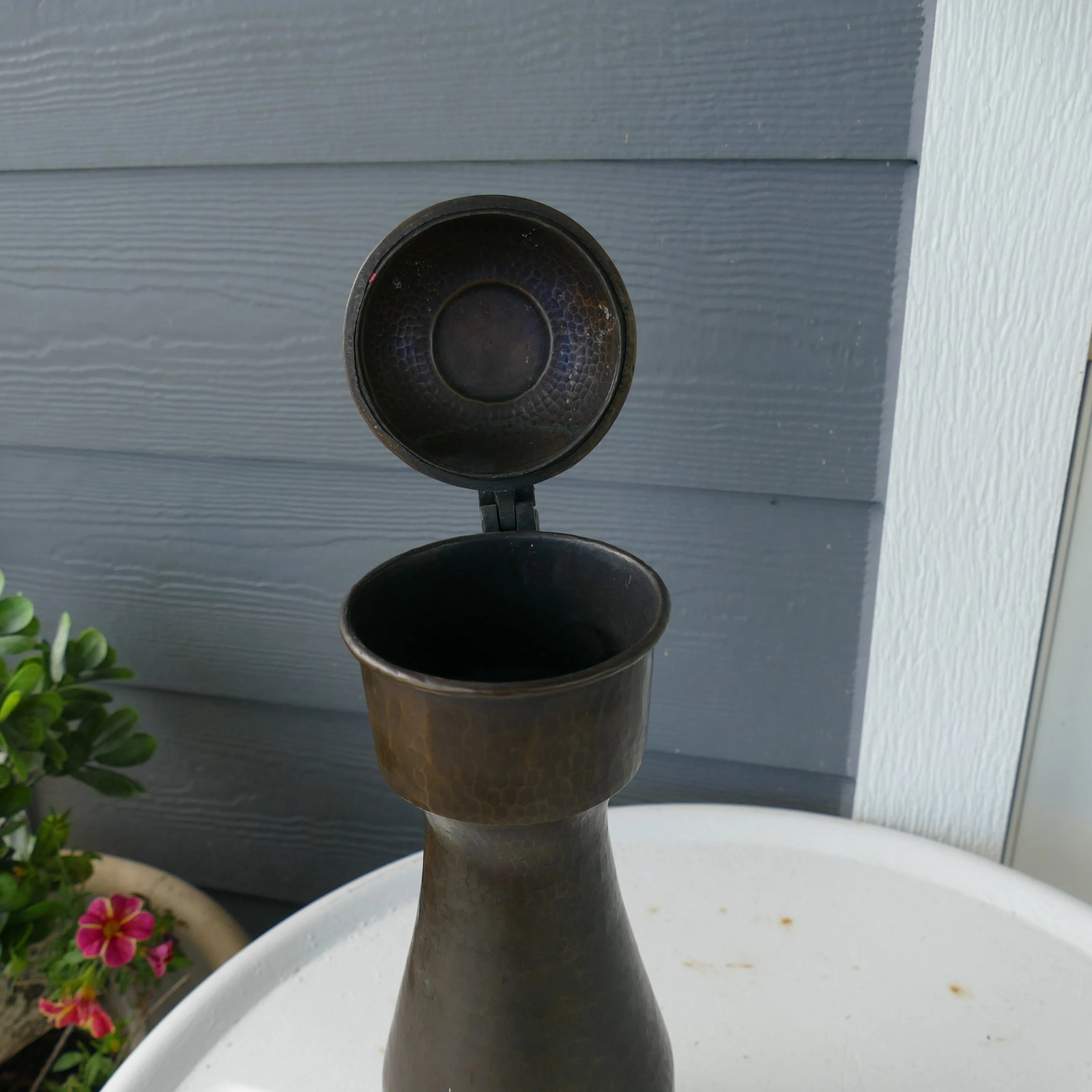 1950s Egidio Casagrande Mid-Century Modern Hammered Copper Tankard Vessel - 3