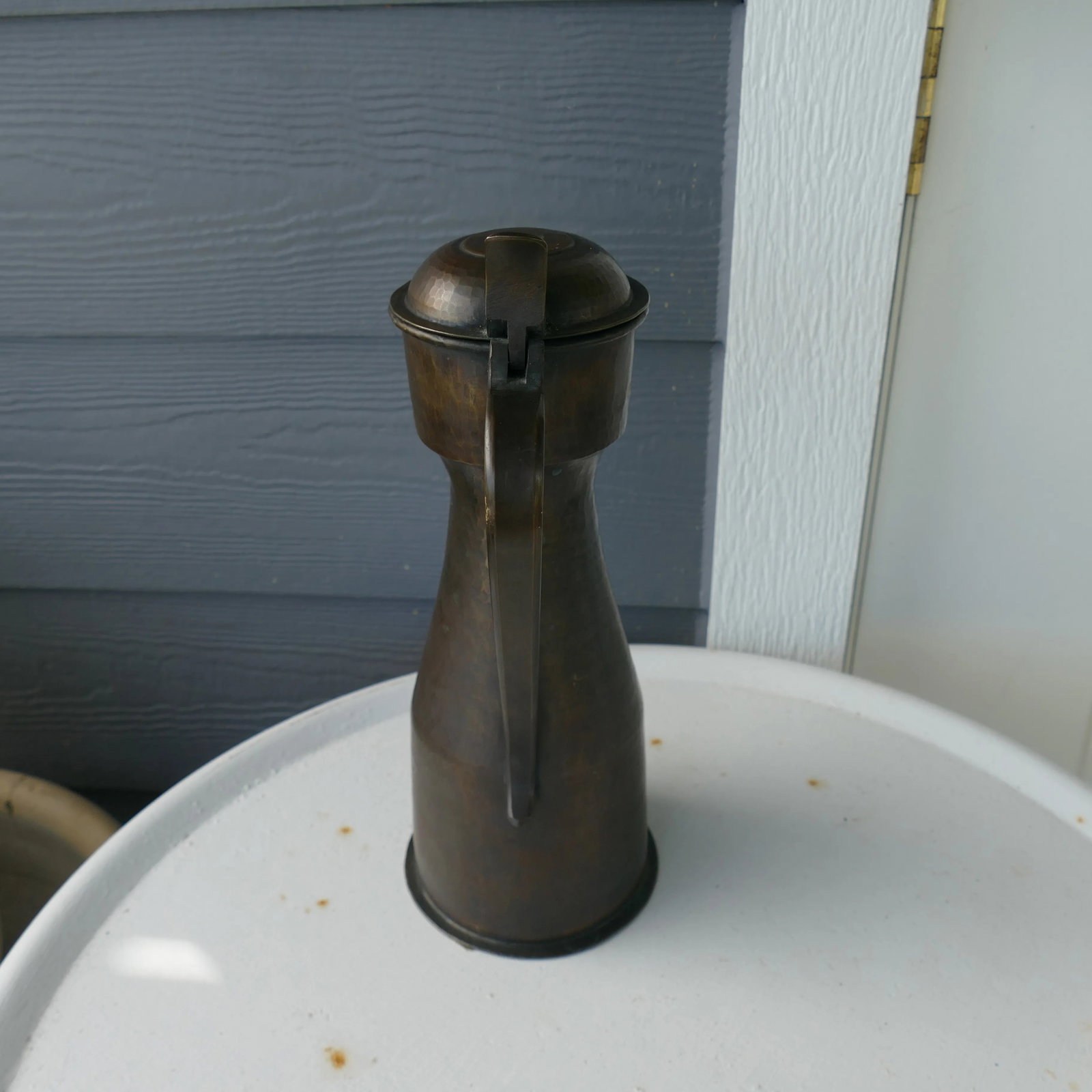 1950s Egidio Casagrande Mid-Century Modern Hammered Copper Tankard Vessel - 6