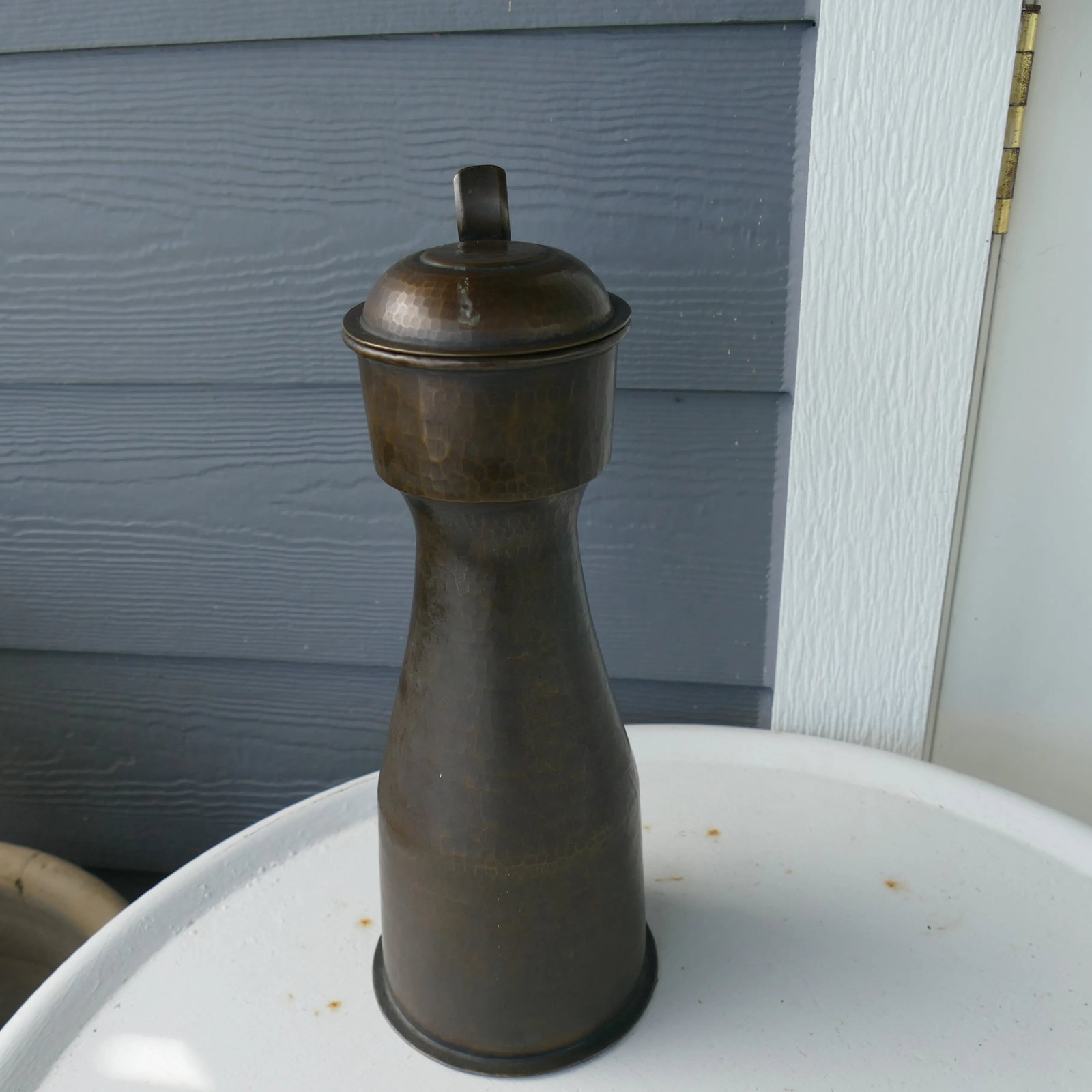 1950s Egidio Casagrande Mid-Century Modern Hammered Copper Tankard Vessel - 7