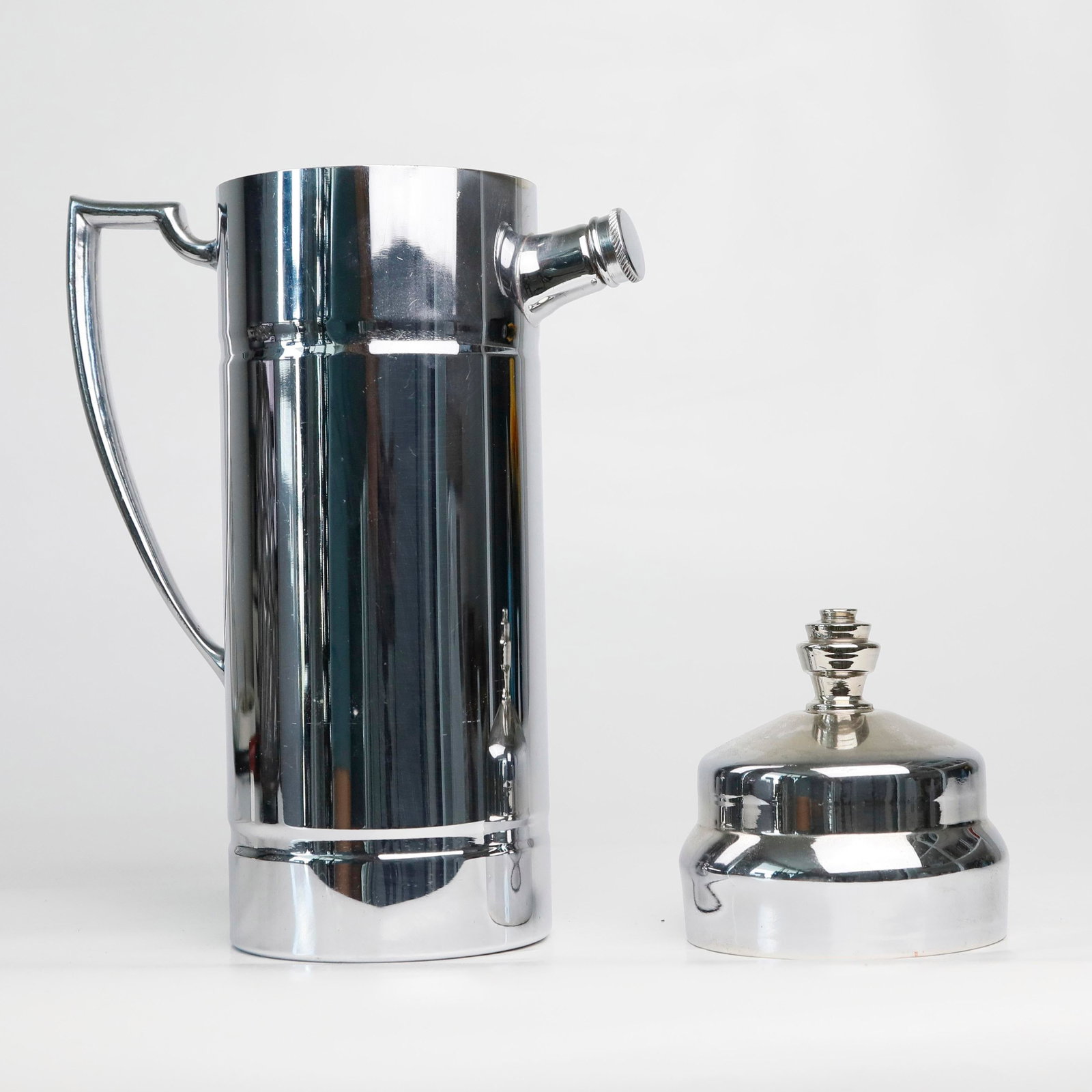 Derby Shelton Art Deco Stacked Finial Knob Cocktail Shaker Prohibition Era 1930s - 4